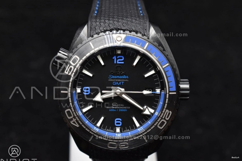 Planet Black Strap VSF Deep Ocean Real Nylon Best Black Blue Clone 45.5mm Ceramic A8906 1:1 Edition Super on 1108